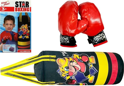 Zestaw bokserski LEAN Toys 36 cm 6699 (5904665998243)