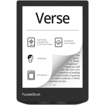 Електронна книга з підсвічуванням PocketBook 629 Verse Bright Blue (PB629-2-CIS, PB629-2-WW)