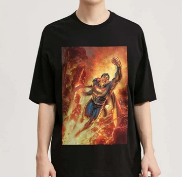 Чоловіча футболка Superman, DC Fictitious Battles PG02339 goodreclama XL Чорний