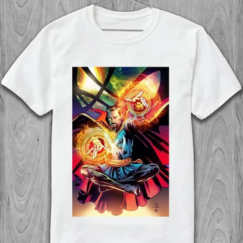 Чоловіча футболка Marvel комікси Марвел Doctor Strange character Доктор Стрендж PG02563 goodreclama XS Білий