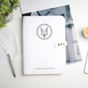 Папка для семейных гравировальных документов, A4, White, WoodPresent