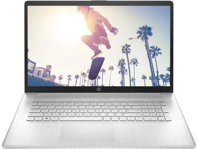 Ноутбук HP 17-cp2041ua (CS8E5EA) Сріблястий / 17.3" IPS Full HD / AMD Ryzen 5 7520U / RAM 16 ГБ / SSD 512 ГБ / AMD Radeon Graphics