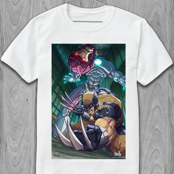 Футболка чоловіча Росомаха Wolverine poster PG02475 goodreclama S Білий