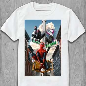 Чоловіча футболка Marvel коміксі Марвел Spiderman Spider-people PG02554 goodreclama XXL Білий