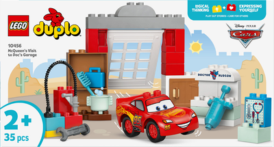 Конструктор LEGO DUPLO Disney Визит МакКвина в гараж Дока 35 деталей (10456)