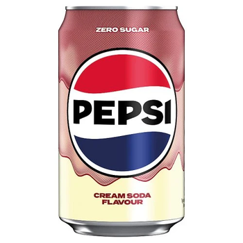 Газированная вода Pepsi Zero Sugar Cream Soda Flavour Сливочная содовая 330 мл