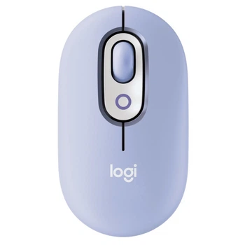 Мышь беспроводная Logitech Pop Mouse with Emoji Lilac (910-007414)