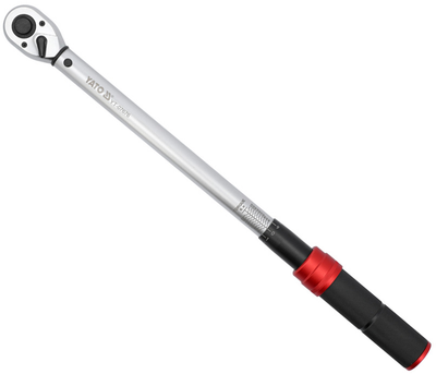 Ключ динамометрический YATO квадрат 1/2", F= 40-220 Нм, L= 485-505 мм (YT-07676)