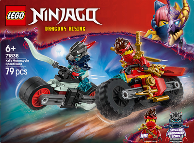 Конструктор LEGO Ninjago Скоростная гонка Кая на мотоцикле 79 деталей (71838)