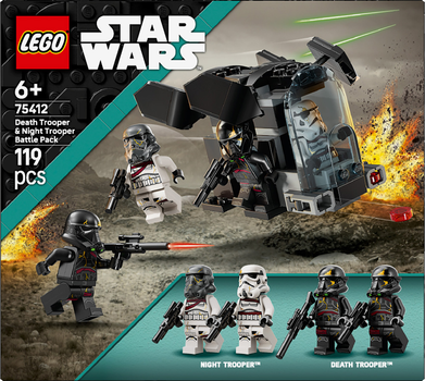 Конструктор LEGO Star Wars Боевой набор Боец смерти и Ночной пехотинец 119 деталей (75412)