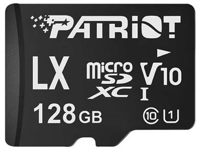 Карта памяти MicroSDHC 128GB UHS-I Class 10 Patriot LX (PSF128GMDC10)