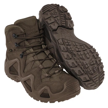 Тактические мужские берцы с GORE-TEX Lowa Zephyr GTX MID TF ботинки коричневые 42.5 (26,9см)