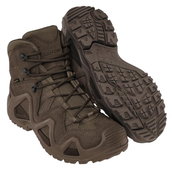 Тактические мужские берцы с GORE-TEX Lowa Zephyr GTX MID TF ботинки коричневые 42.5 (26,9см)