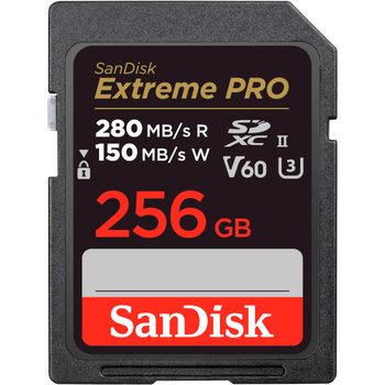 Карта памяти SanDisk 256 GB SDXC Extreme Pro UHS-II U3 V60 Class 10 (SDSDXEP-256G-GN4IN)