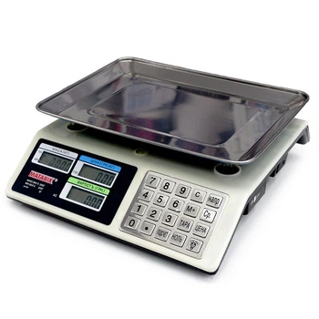 Весы торговые электронные со счетчиком цены на 50кг Matarix MX-414