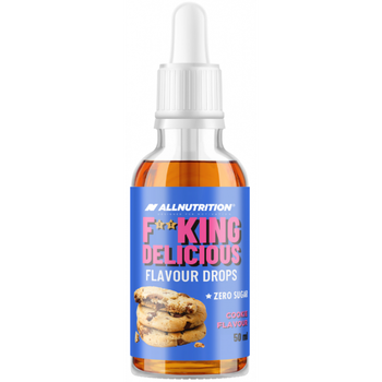 Подсластитель ноль каллорий AllNutrition FitKing Delicious Flavour Drops Cookie 50 миллилитров