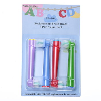 Насадки сменные EB-10A детские для электрощетки Oral b Braun kids с мягкой щетиной