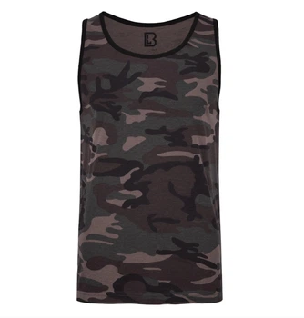 Камуфлляжная армейская летняя майка Brandit Dark Camo, футболка без рукавов Brandit M
