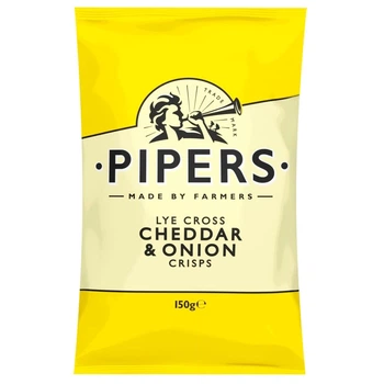 Чипси з сиром Чеддер та цибулею Pipers 150 г (17345031)