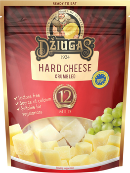 Сир твердий 40% 12 міс. кубиками Dziugas 100 г (20386440)