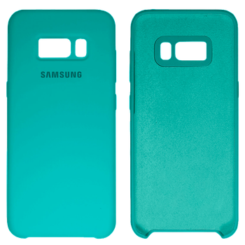 Чехол силиконовый FULL противоударный Premium для Samsung S8 (2) Sea blue Морская волна