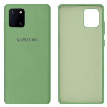 Чехол силиконовый FULL противоударный Premium для Samsung Note10Lite/A81/M60S (19) Mint Мятный