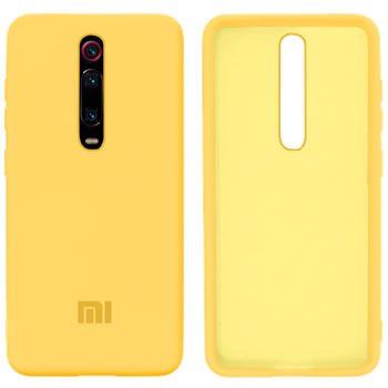 Чехол силиконовый FULL противоударный Premium для Xiaomi Mi 9T (20) Canary yellow жёлтый