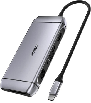 Stacja dokująca Choetech USB-C 9-w-1 (HUB-M15-GY)