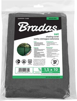 Сетка для затенения Bradas защитная 55% 1.5х10 м (AS-CO6015010GY/P)