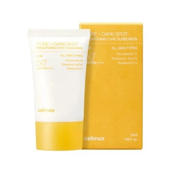 Сонцезахисний крем Celimax Pore+Dark Spot Brightening Care Sunscreen SPF50 освітлювальний, 50 мл