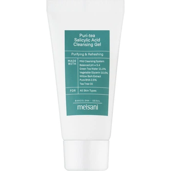 Гель для умывания с салициловой кислотой Meisani Puri-Tea Salicylic Acid Cleansing Gel, 30 мл
