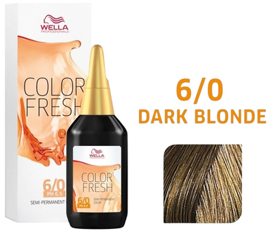 Фарба для волосся Wella Professionals Color Fresh demipermanentna 6-0 Dark blonde 75 мл (8005610584805)