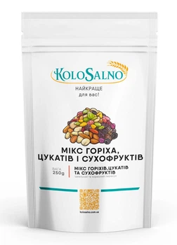 Микс сухофруктов, цукатов и орехов KoloSalno 250 г