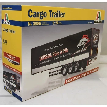 Збірна модель 1/24 Вантажний причіп (Cargo Trailer) Italeri 3885