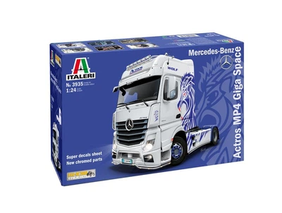 Збірна модель 1/24 вантажний автомобіль / тягач Mercedes-Benz ACTROS MP4 Giga Space Italeri 3935
