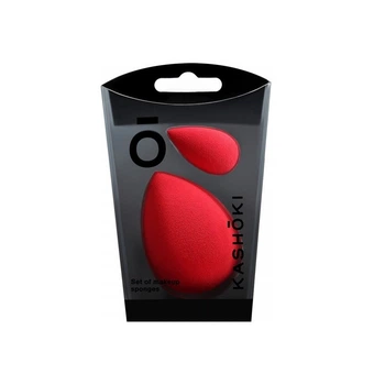 Набор спонжей для макияжа, красные Kashoki Set Of Make Up Sponge (5903018901282)
