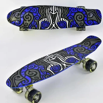 Скейт Best Board, дошка = 55см, колеса PU, світло, d = 6см