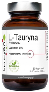 Амінокислота Kenay L-таурин 60 капсул (5900672152906)