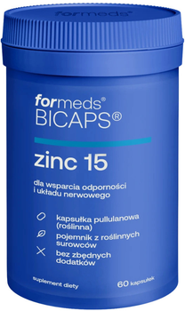 Мінерали Formeds Bicaps Цинк 15 60 капсул (5903148622712)