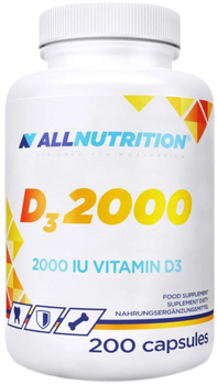 Witamina D3 Allnutrition 2000 200 kapsułek (5902837755304)