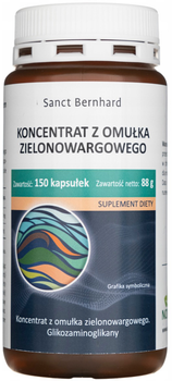 Naturalny suplement diety Kräuterhaus Sanct Bernhard KG Omułek zielonowargowy 150 kapsułek (4250382200123)