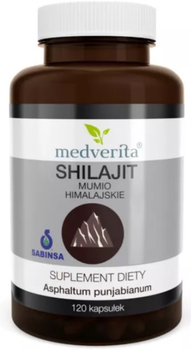 Naturalny suplement diety Medverita Shilajit mumio 120 kapsułek (5900718340311)