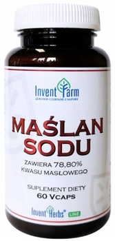 Naturalny suplement diety Invent Farm maślan sodu 60 kapsułek (5907751403829)