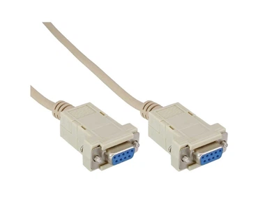 Кабель пристроїв COM(DB9) F/F 10.0m InLine (77.C1.2226) 0-модемний D=5.5mm розбірний