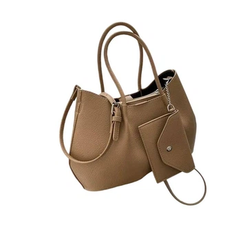 Сумка женская Italian Bags Кинс с кошельком 30х25х15 см Коричневый