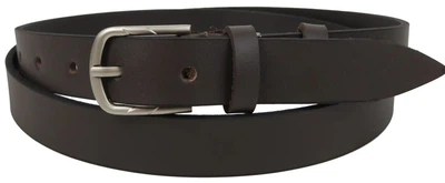 Ремень женский кожаный Skipper 2,5 см Темно-коричневый (1650-25)