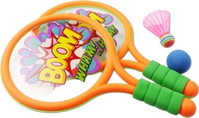 Zestaw do gry w badmintona LEAN Toys Dinozaury 20493 Orange-Green (5901811136436)