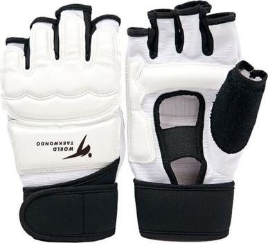 Rękawiczki treningowe LEAN Toys do takewondo rozmiar XS White-Black (5905991059790)