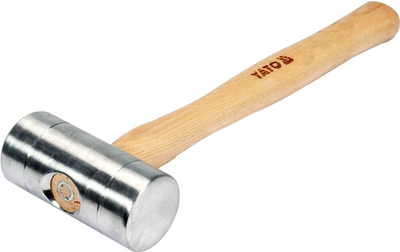 Młotek aluminiowy YATO trzonek drewniany, 50 x 320 mm, 580 g (YT-45282)