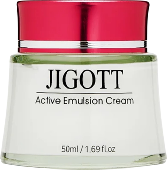 Krem nawilżający do twarzy Jigott Active Emulsion 50 ml (8809210039808 / 8809541281235)